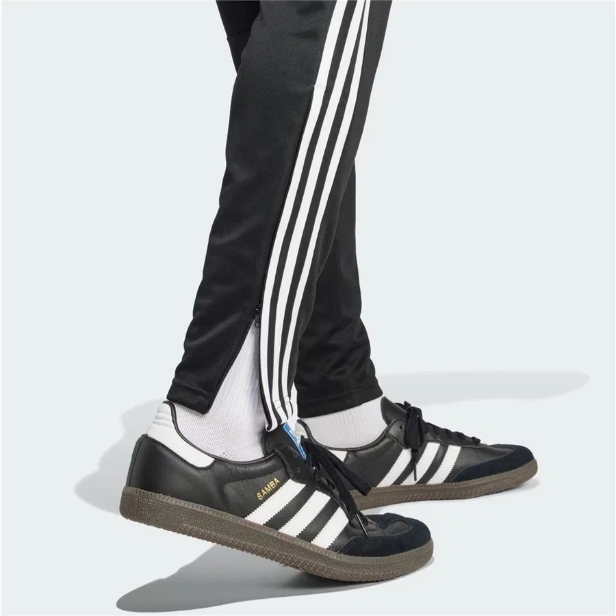 Спортивные брюки с утягивающим поясом adidas Tiro Essentials, Черный — фото 4