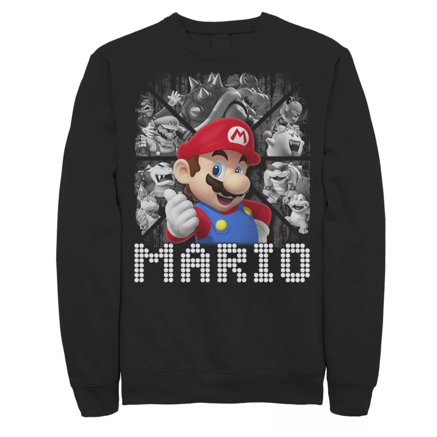 

Мужской свитшот со вставками Super Mario Bad Guy Licensed Character
