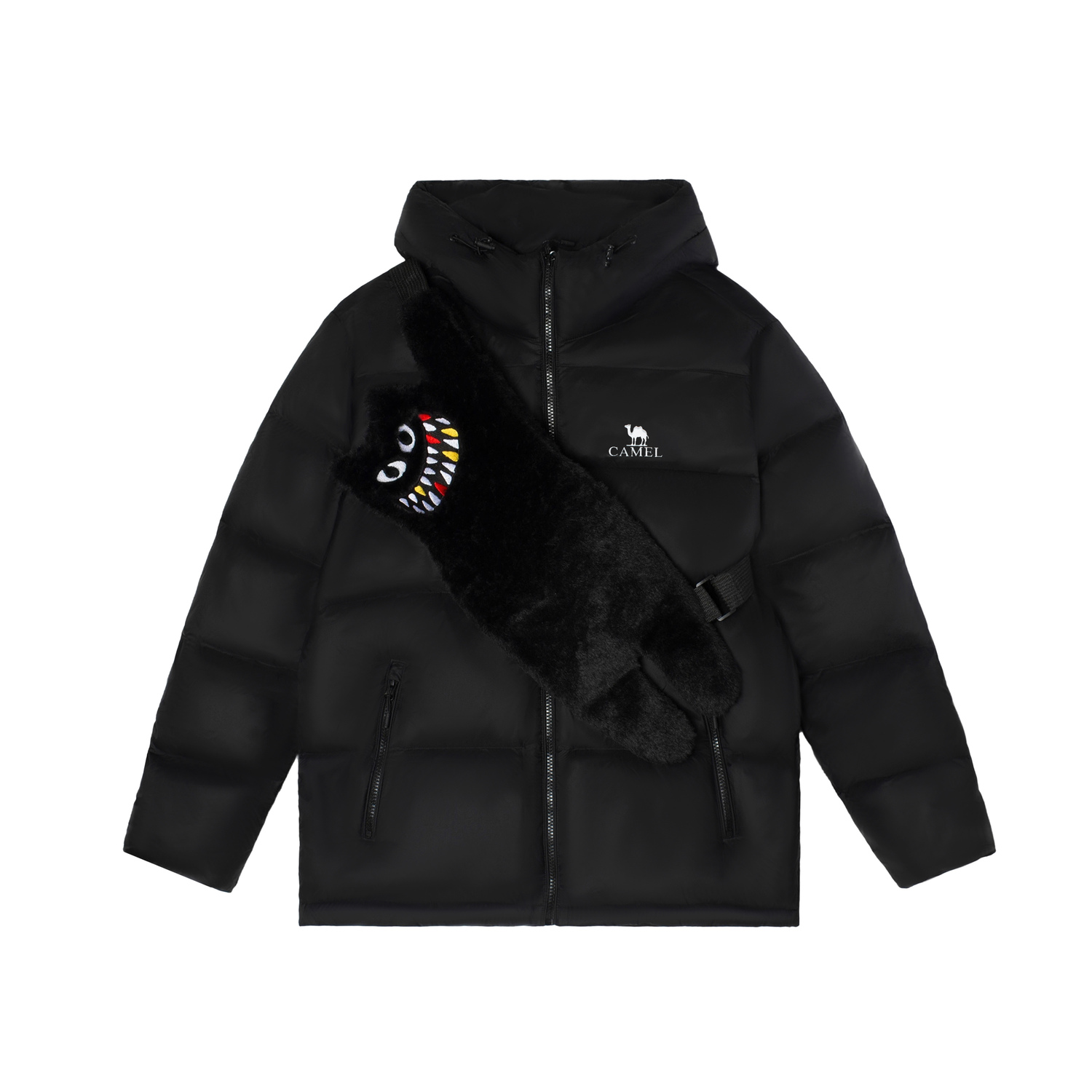 

CAMEL Пуховик из коллекции Warm Fleece Unisex Phantom Black