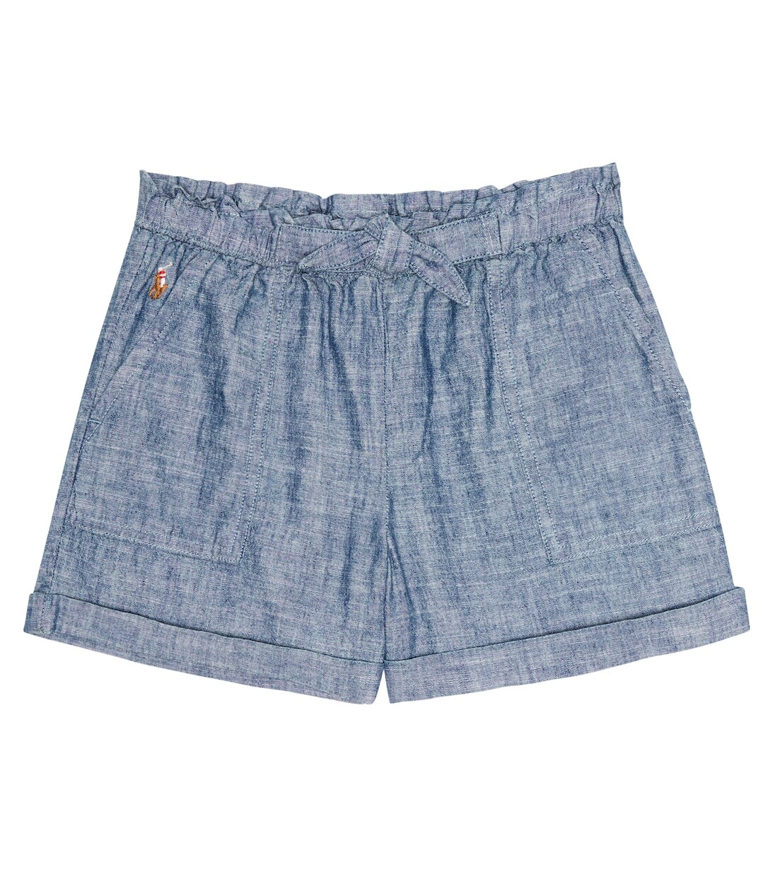 

Хлопковые шорты из шамбре Polo Ralph Lauren, синий