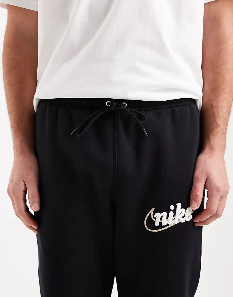 Спортивные брюки Nike Club с логотипом Swoosh, черный — фото 4