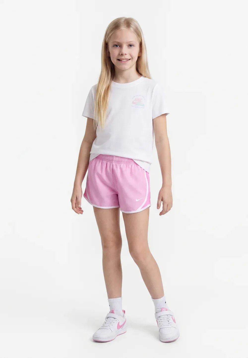Спортивные шорты Tempo унисекс Nike Performance, Pink Rise/Playful Pink/White