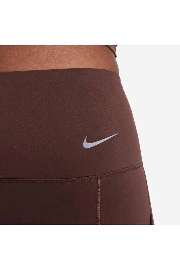 Женские леггинсы с высокими карманами на талии, модель Sportswear, Nike, Brown — фото 3