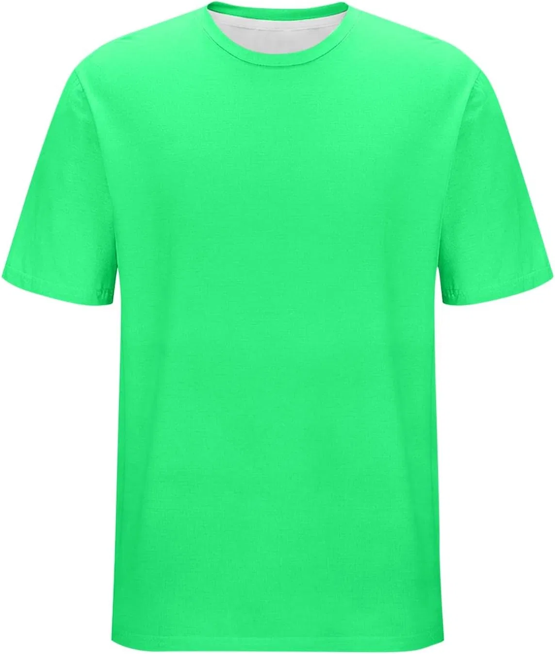 Мужская футболка с круглым вырезом Generic, Green — фото 4
