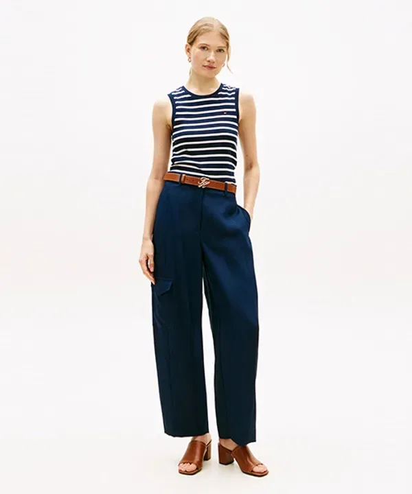 Майка-борцовка хлопковая, Tommy Hilfiger, белый — фото 2