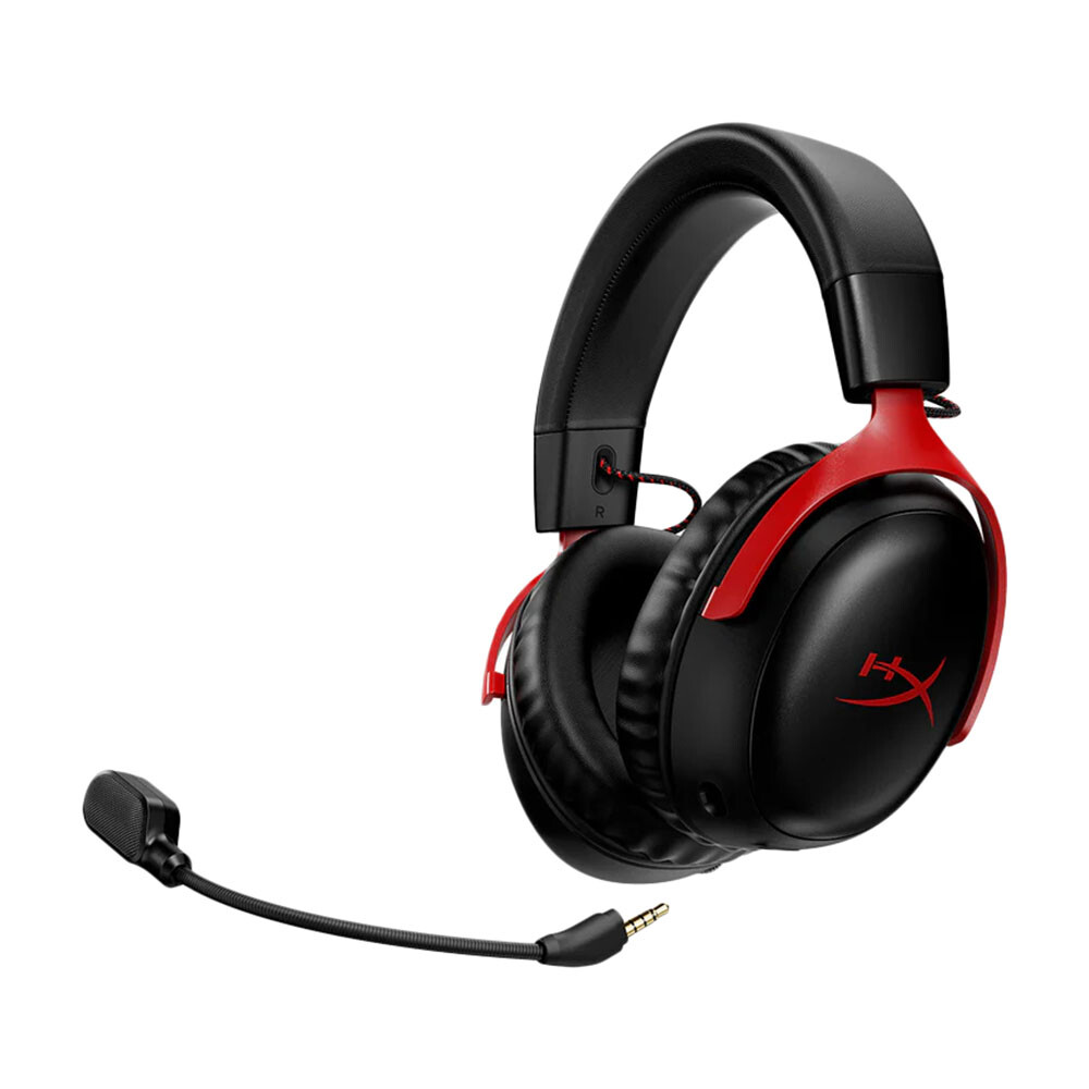 Наушники игровые беспроводные HyperX Cloud III Wireless, черный/красный — фото 4