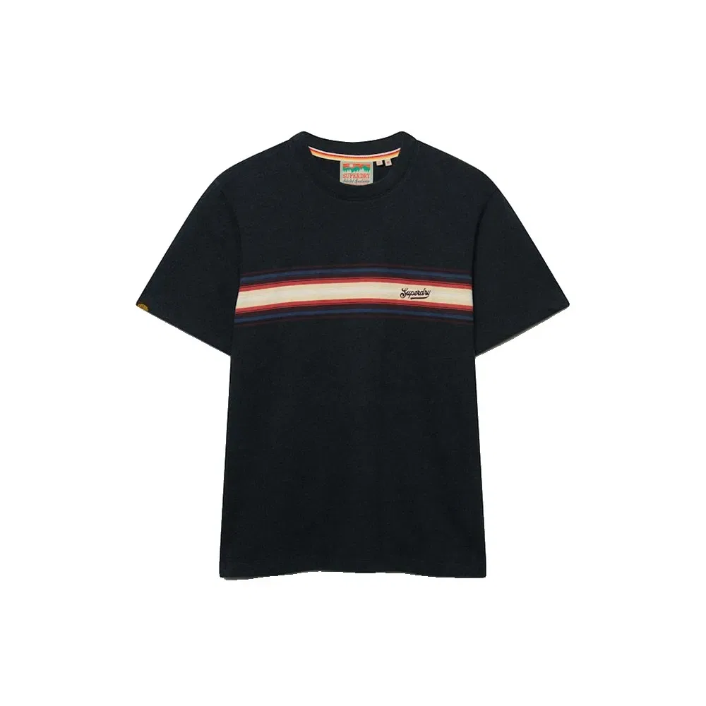 Мужская футболка с коротким рукавом Outdoor Stripe Logo Relaxed Superdry, Black — фото 3