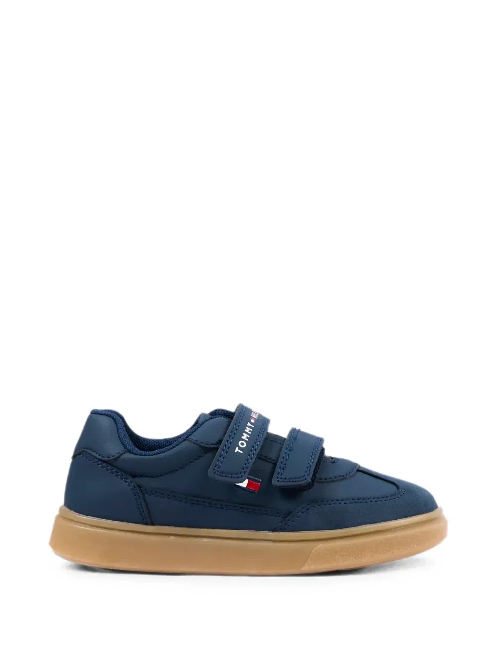 Кроссовки на липучках из кожи Tommy Hilfiger Junior, синий