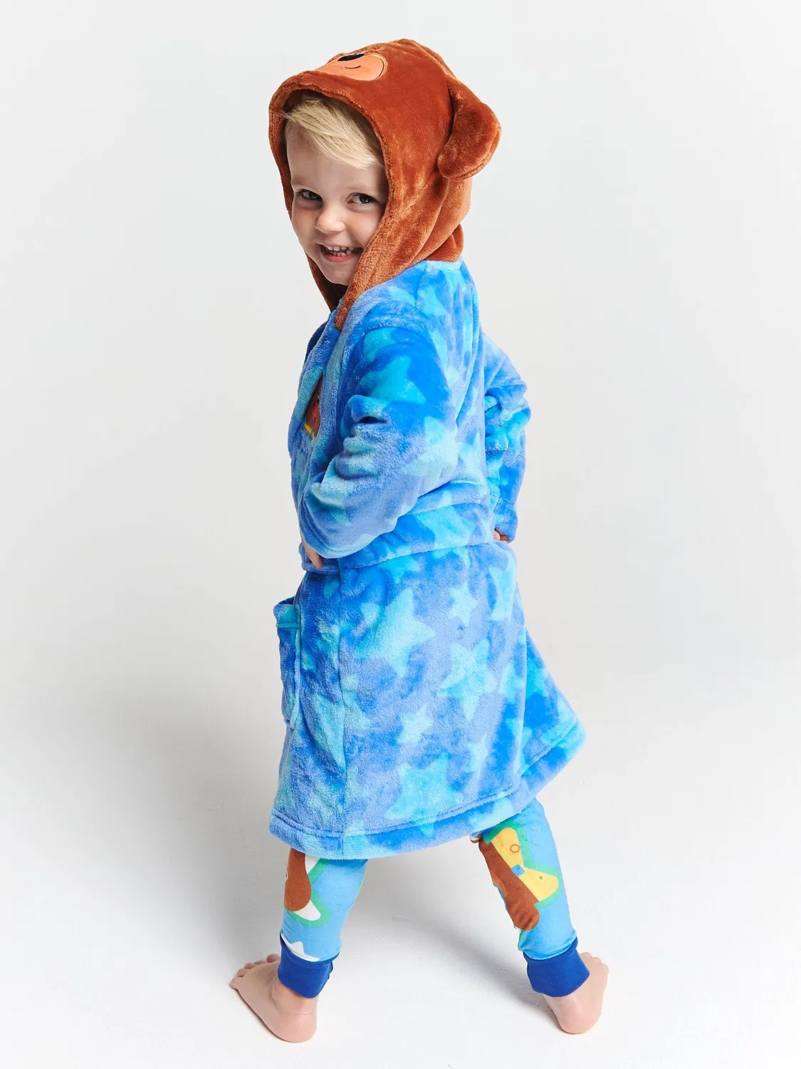 Халат Hey Duggee Dressing Gown Brand Threads, синий — фото 2