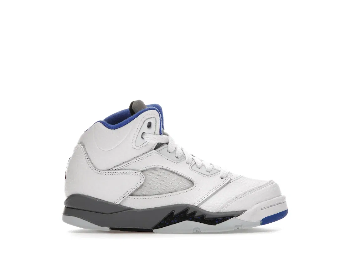Детские кроссовки Lifestyle Jordan 5 Retro, White/Stealth- Black-Hyper-Royal