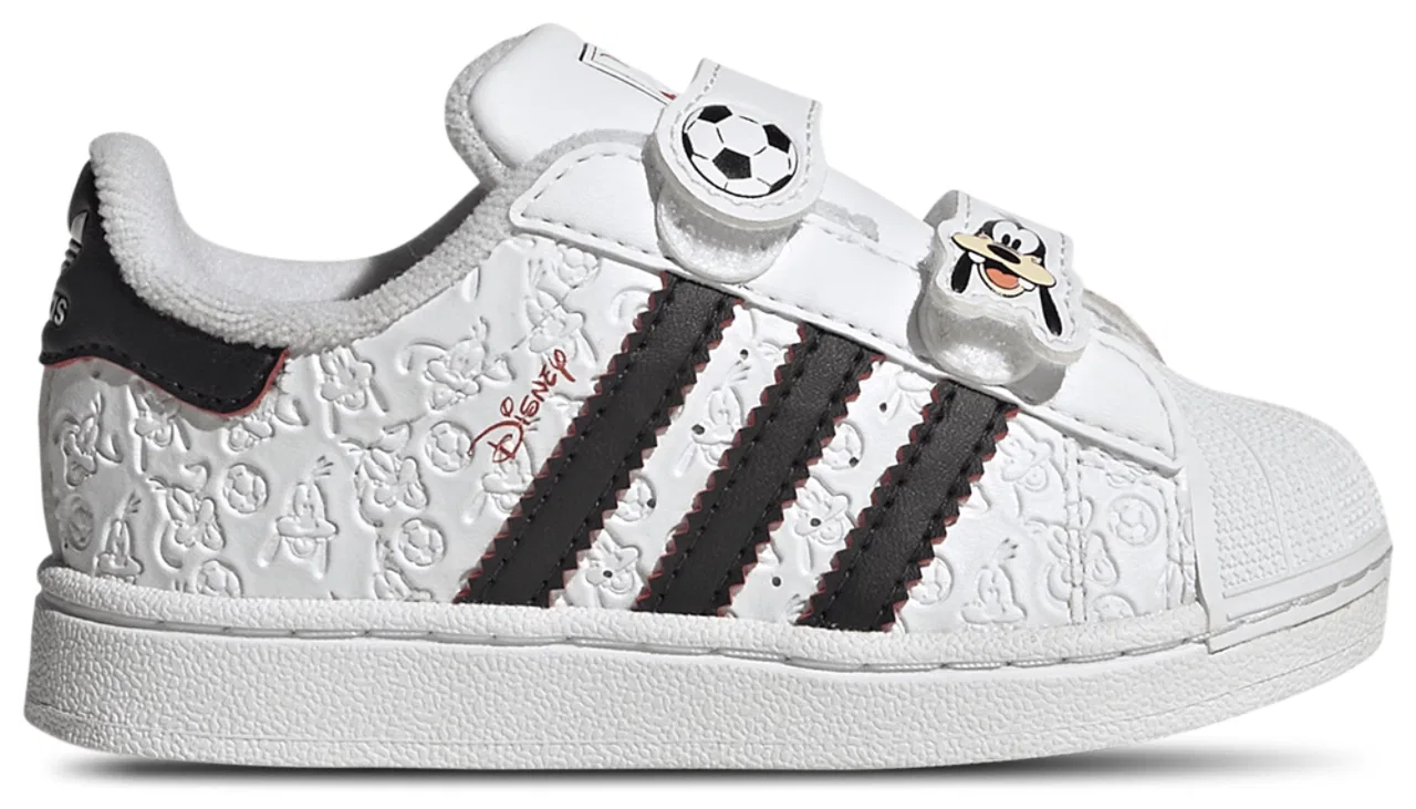 Кроссовки для девочек Superstar II CF Goofy Adidas, цвет Multi/White