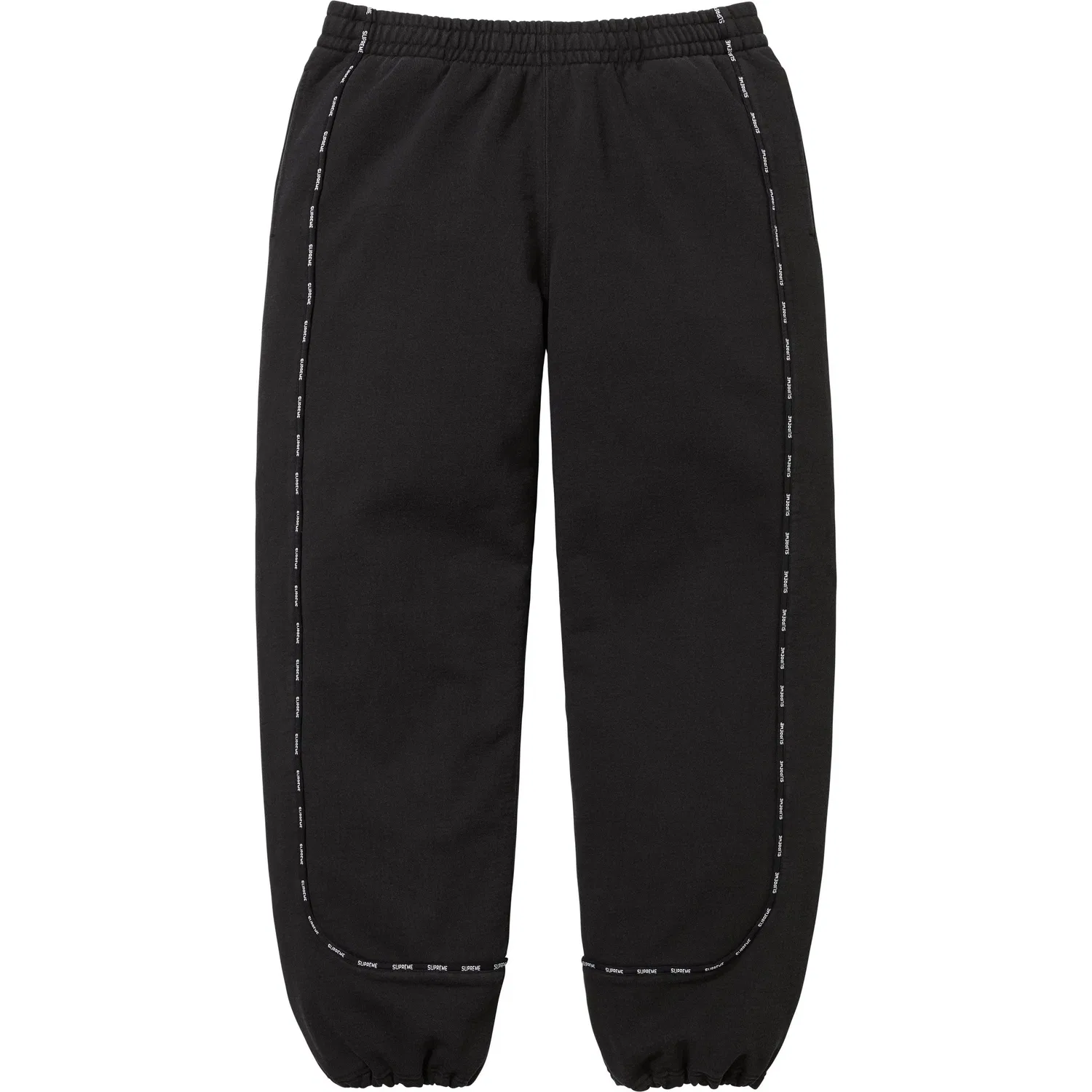 Спортивные штаны на резинке Supreme, Black