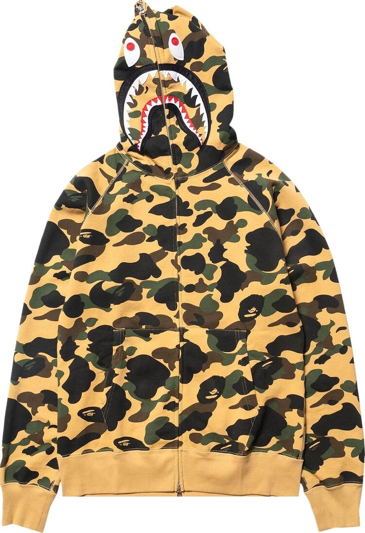 

Худи BAPE 1st Camo Shark Full Zip Hoodie 'Yellow', желтый