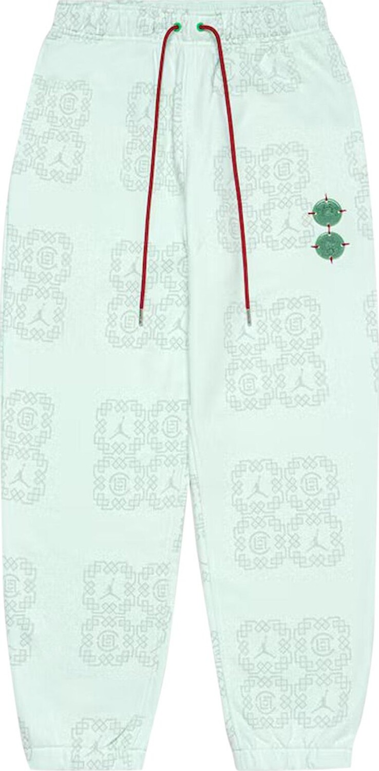 

Спортивные брюки Air Jordan x Clot Jade Fleece Sweatpants 'Barely Green', зеленый