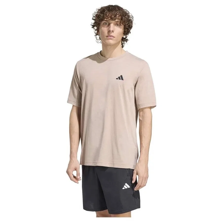 Футболка с коротким рукавом, хлопковая, модель We Fr T KD5497, adidas, Коричневый