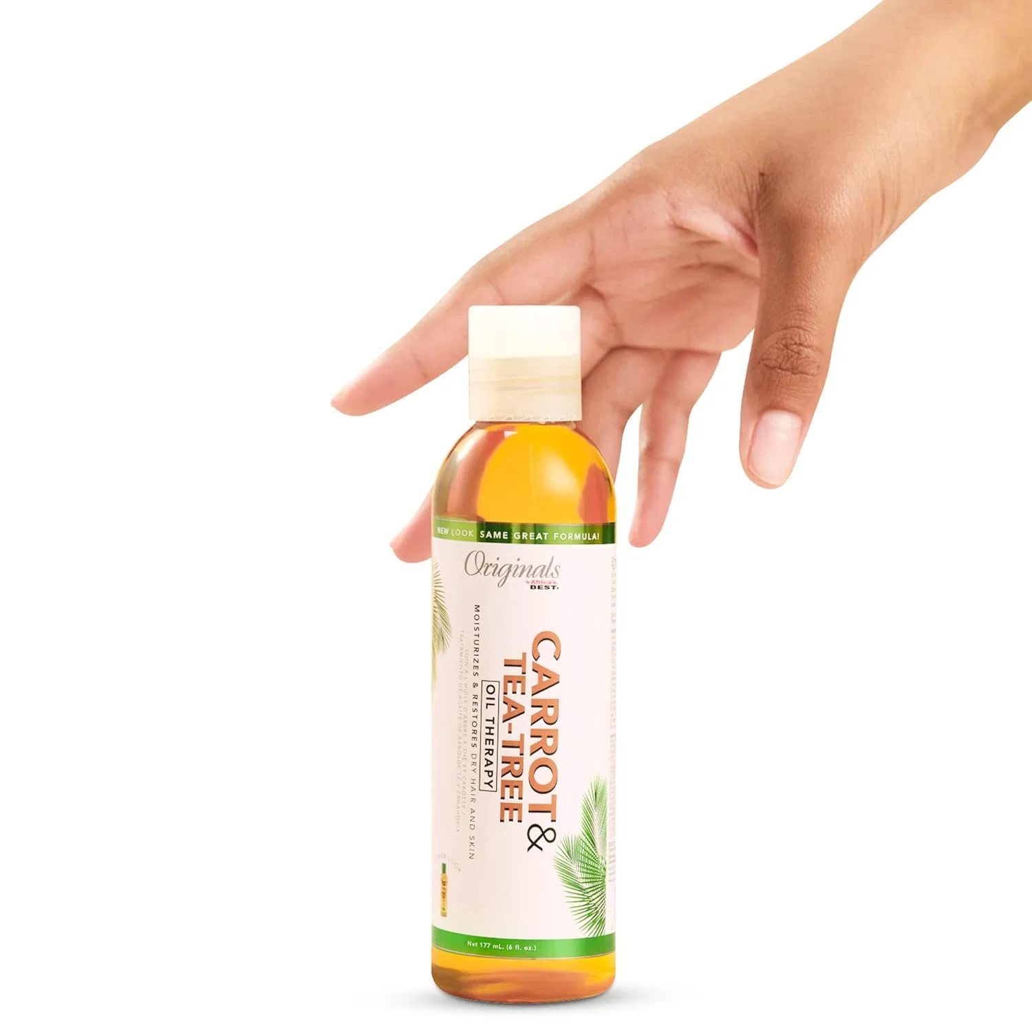 Масло для волос и кожи головы Carrot Tea Tree Oil Therapy, Originals by Africa's Best, 360 мл — фото 3