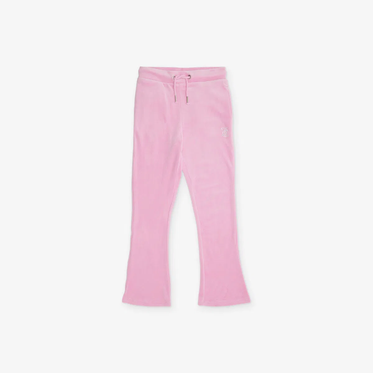 Спортивные брюки-клеш из велюра с логотипом diamante, размер 7-16 лет Juicy Couture, сиреневый