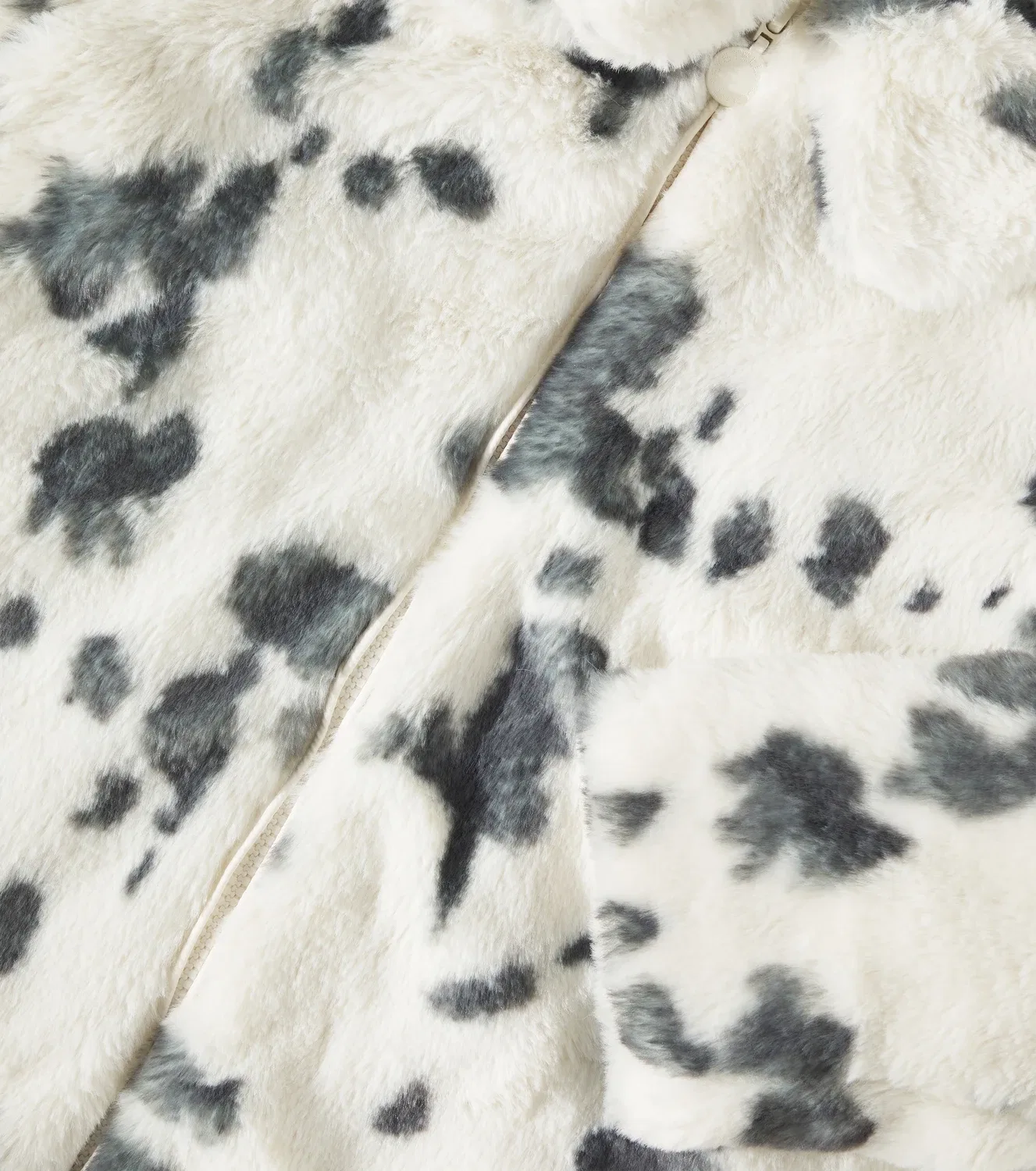 Пальто из искусственного меха с принтом Stella Mccartney Kids, белый — фото 2