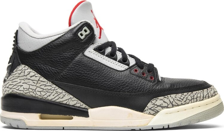 

Кроссовки Air Jordan 3 Retro Black Cement 1994, черный