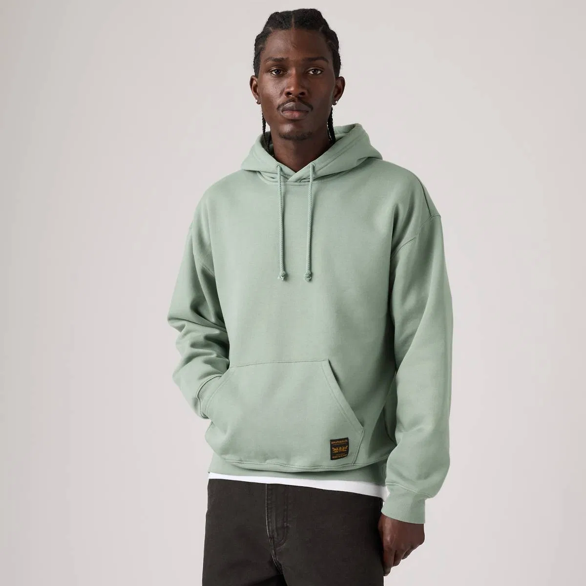 Рабочая толстовка с капюшоном Levi's, Chinois Green - Green
