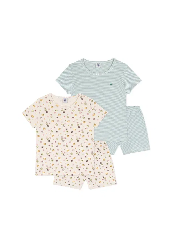 Комплект пижамы из хлопка Pyjacourt Petit Bateau White Multicolor