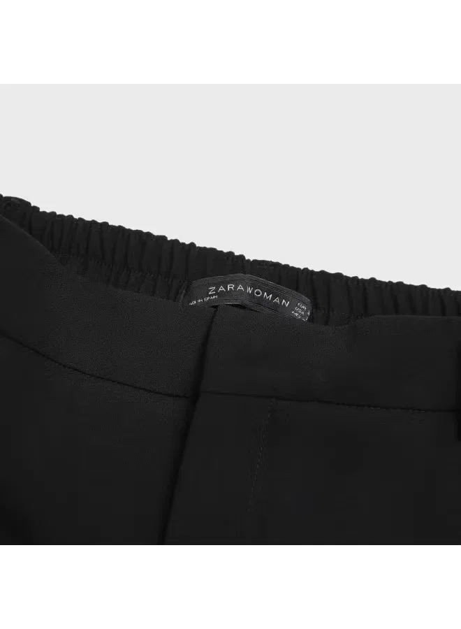 Брюки свободные дышащие Zara, черный — фото 4