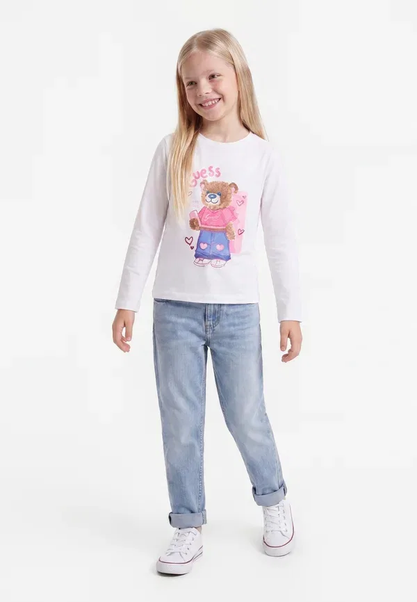 Топ с длинными рукавами Guess, белый