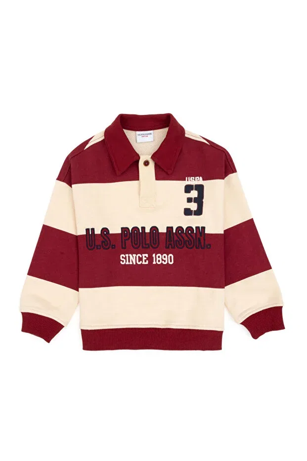 Детское для мальчиков свитшот с поло-воротником U.S. Polo Assn., Multicolor