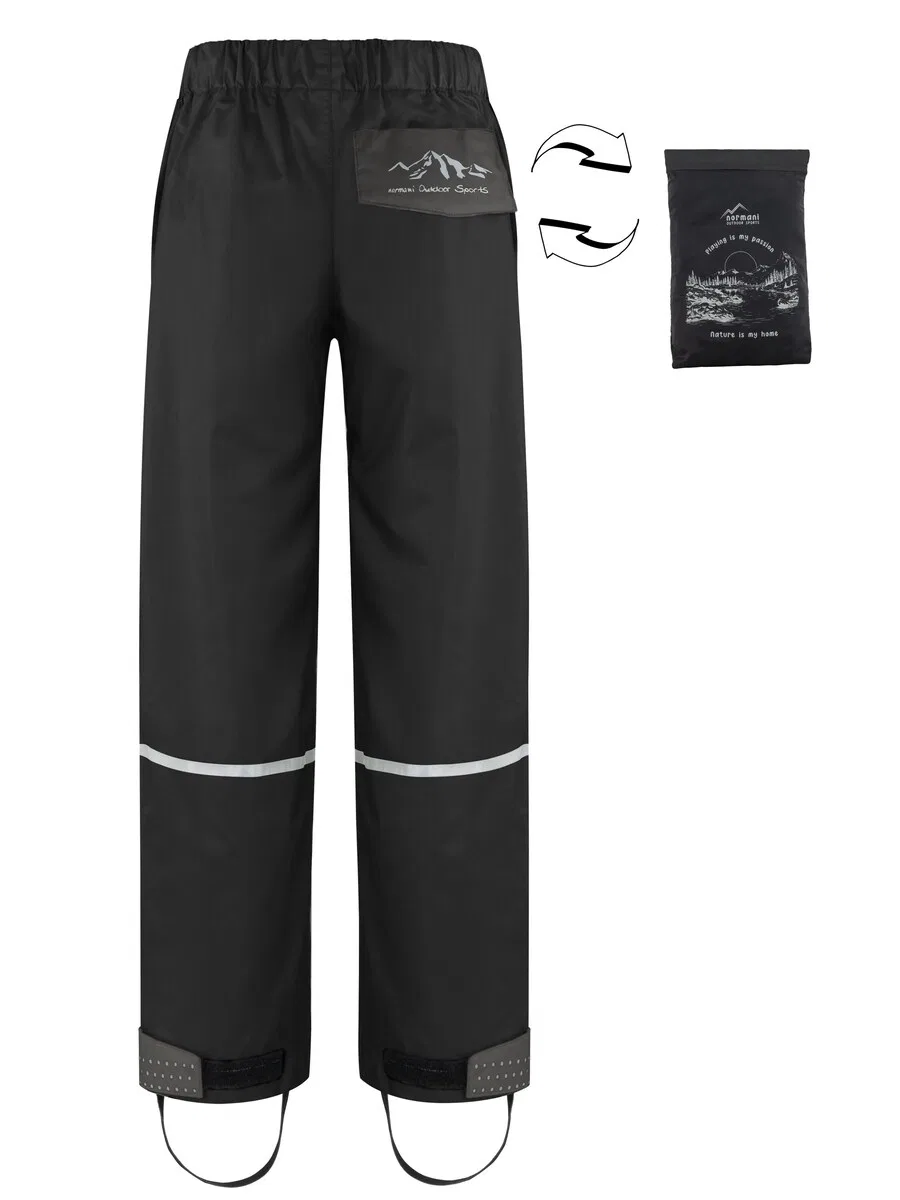 Брюки Normani Regular Outdoor Pants 'Thurlow' черного цвета — фото 3