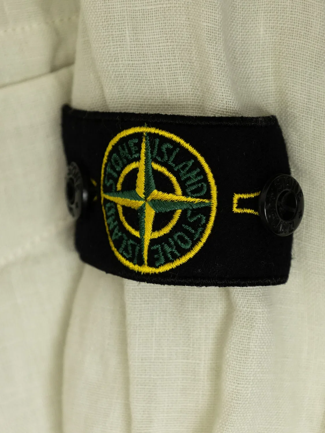 Рубашка из льна Stone Island, телесный — фото 2