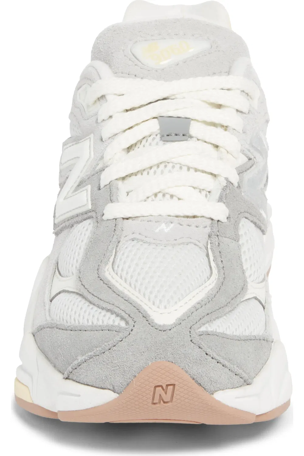 Детские кроссовки на толстой подошве 9060 New Balance, Sea Salt/Raincloud — фото 4