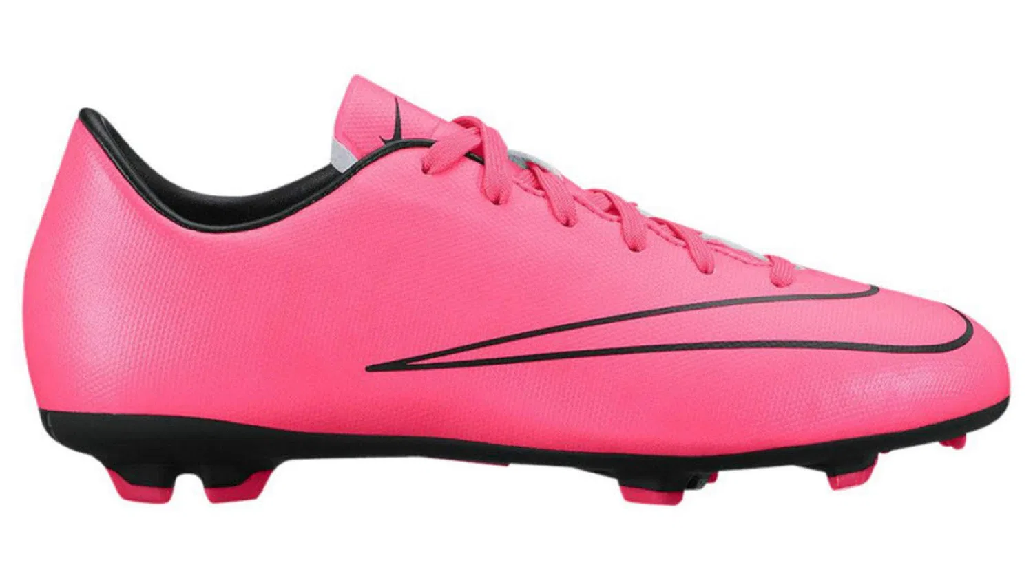 Детские бутсы для девочек Mercurial Victory V Fg NIKE, Pink Hyper Pink Hyper Pink Black — фото 3