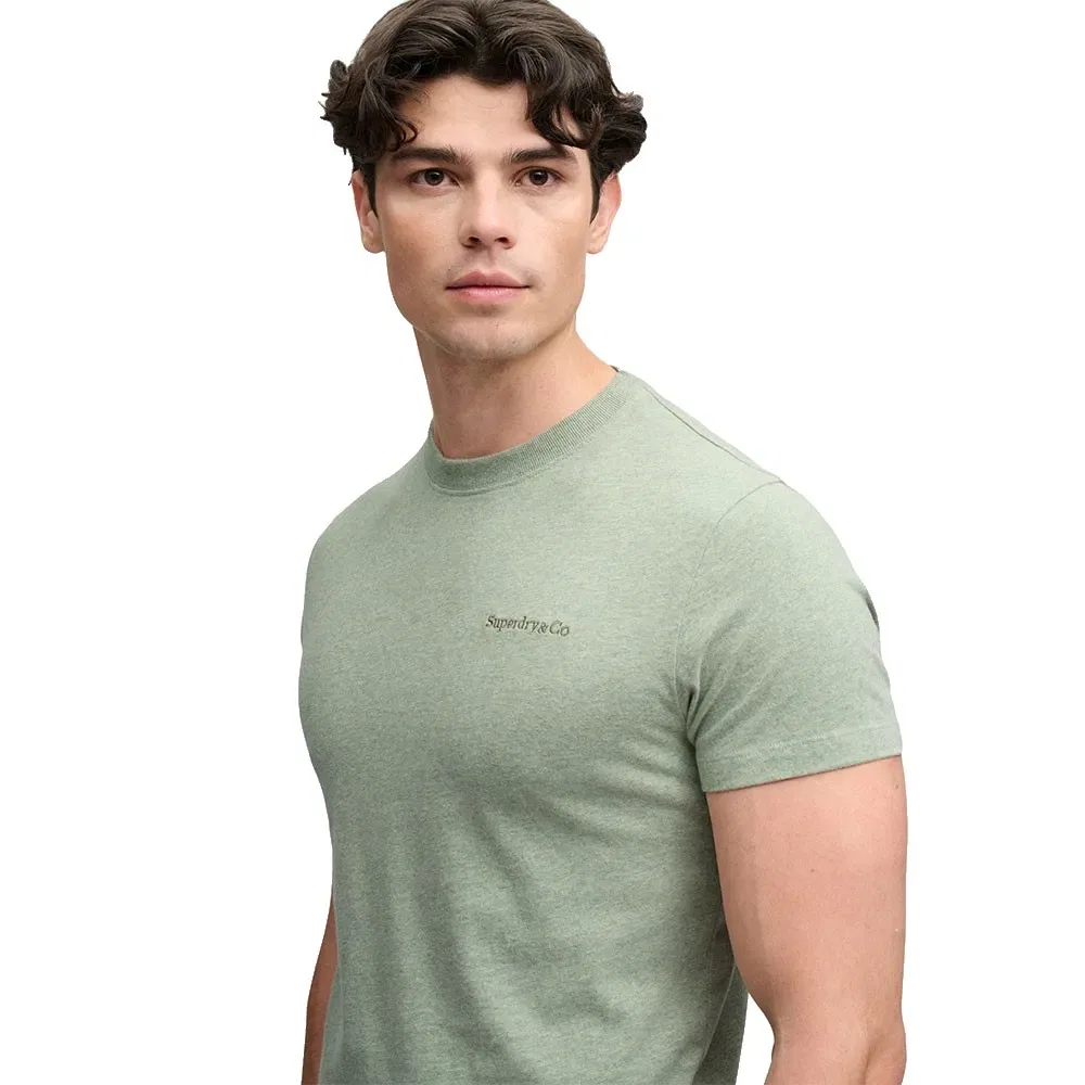 Мужская футболка с коротким рукавом Essential Company Logo Superdry, Green — фото 4