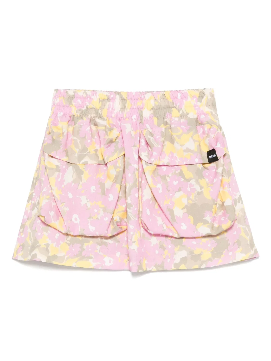 Шорты из хлопка и лиоцелла MSGM, розовый