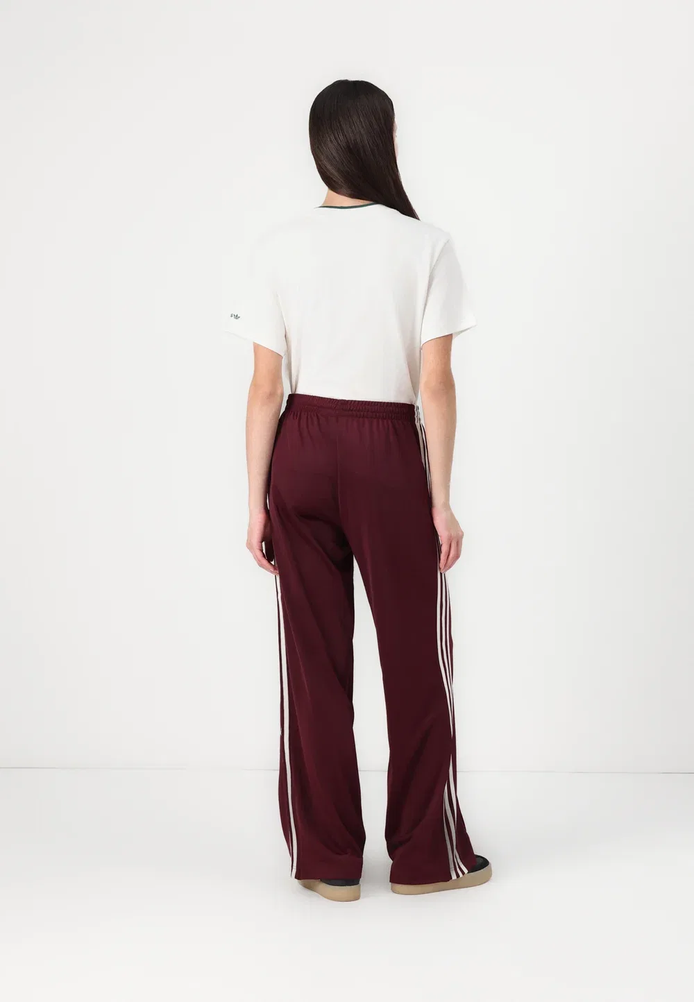 Firebird - спортивные штаны Adidas Originals, Maroon/Cream White — фото 3
