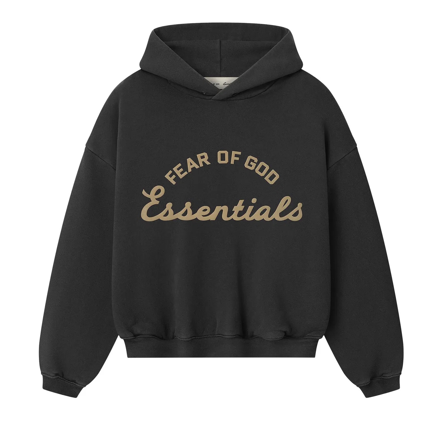 Худи Fear of God Essentials в стиле 90-х, черный