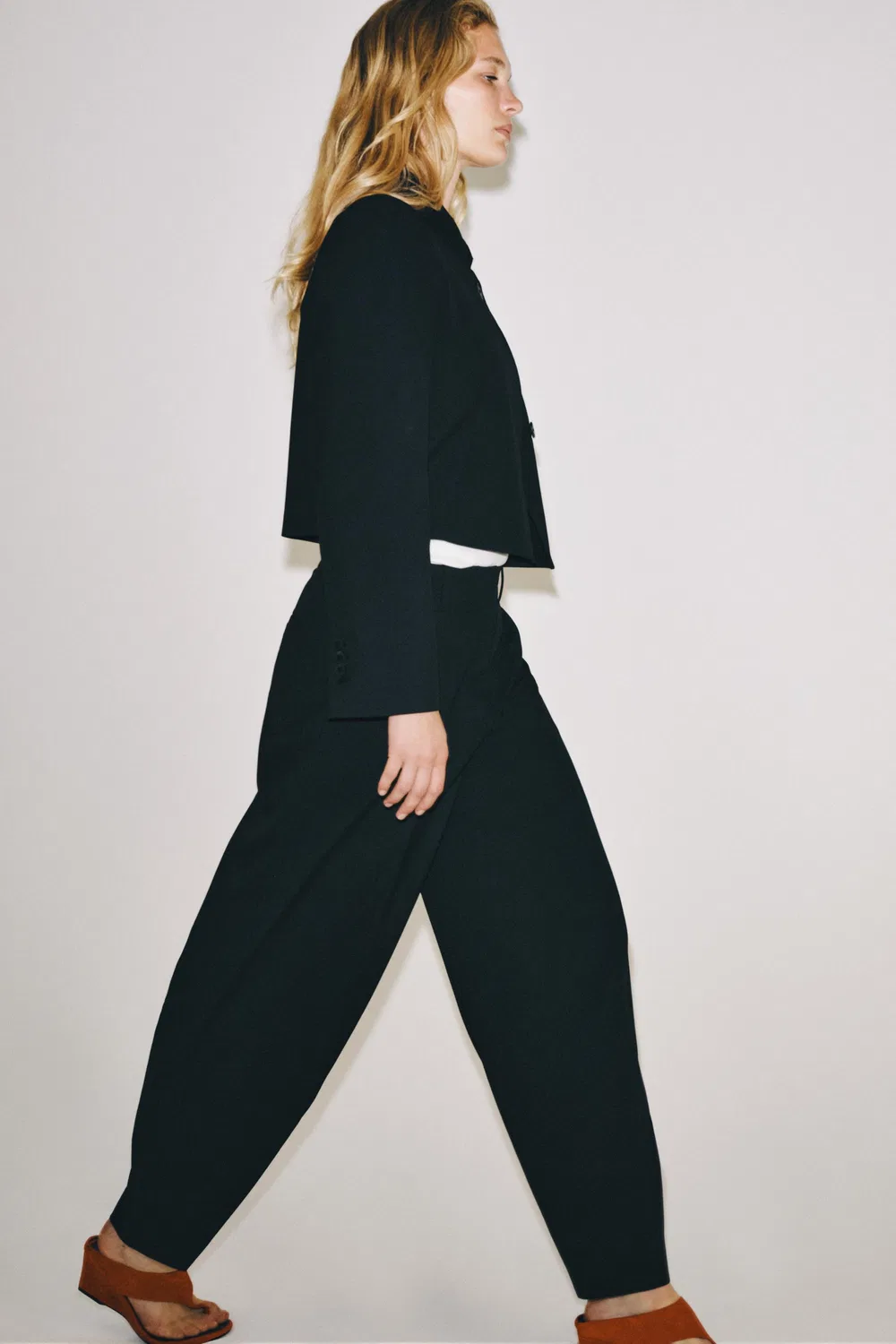 Брюки-шарики из коллекции ZW ZARA, Black — фото 2
