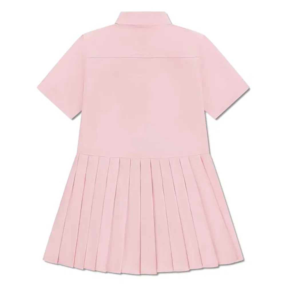 Платье с коротким рукавом Lacoste Kids, розовый — фото 2