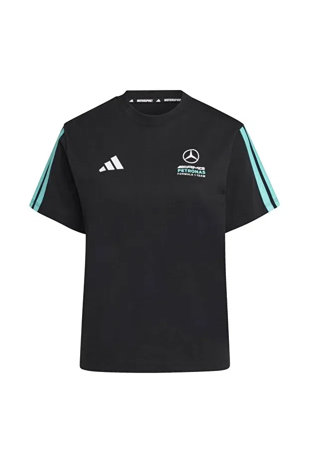 Женская футболка с вышивкой Adidas, Black — фото 4