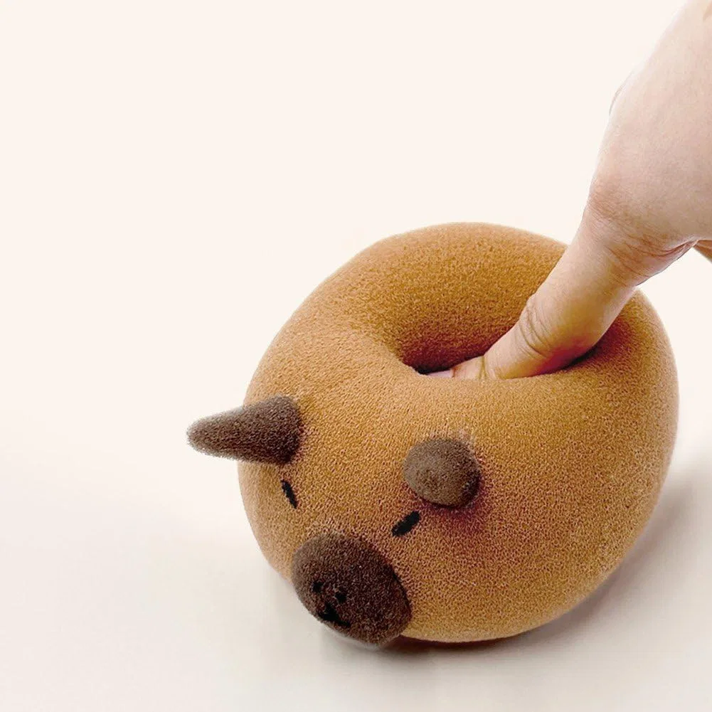 Набор мочалок для душа Capybara, 3 шт., Tsffae, 12x8x10 см, Brown — фото 4