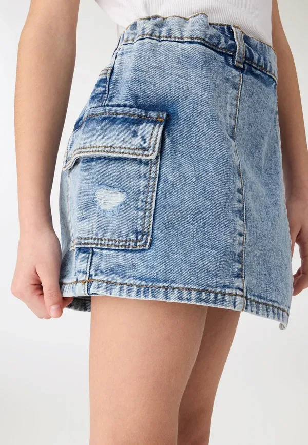 Шорты джинсовые Tinta Unita Terranova, Var Blu Denim, синий — фото 4