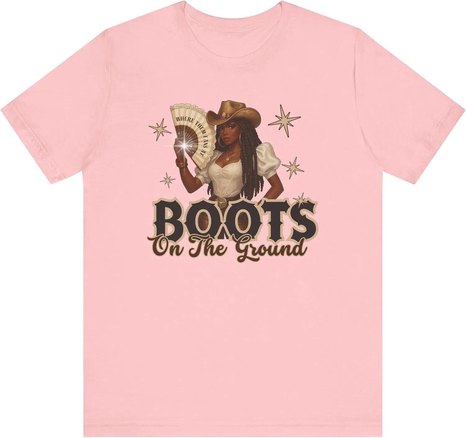 Мужская футболка с принтом Cowgirl Graphic Tee, розовый