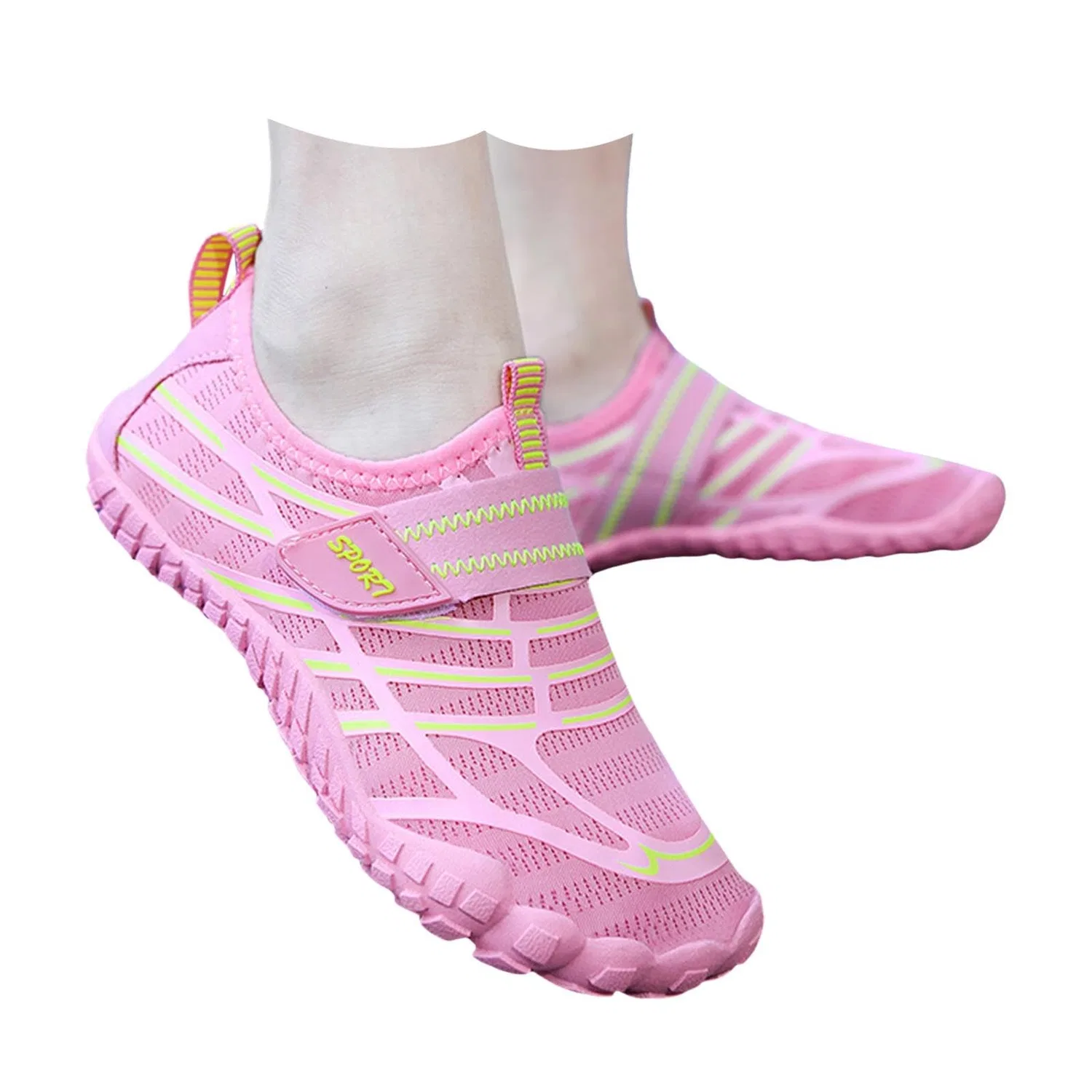 Детские кроссовки для мальчиков с принтом Scarpe Barefoot LKRSEEF, Pink — фото 3