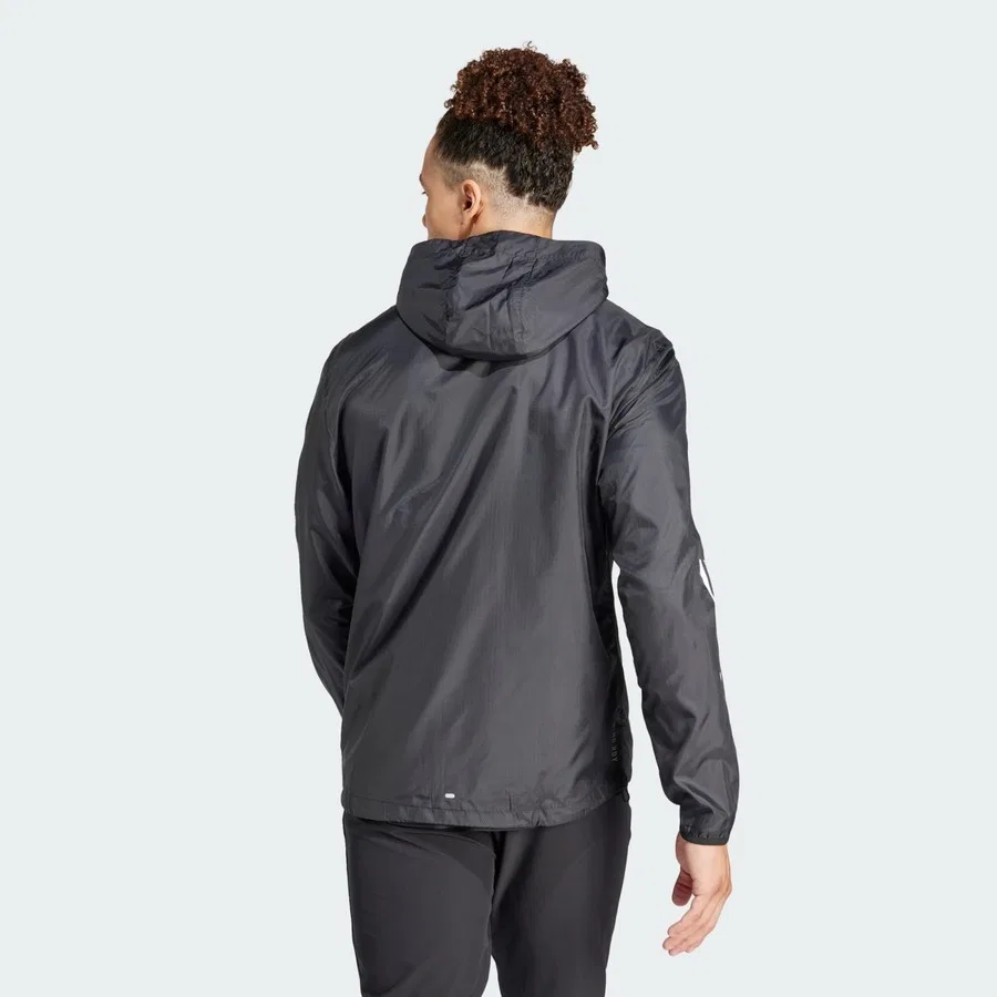 Мужская спортивная куртка Own The Run 3-Stripes adidas, Черный — фото 2
