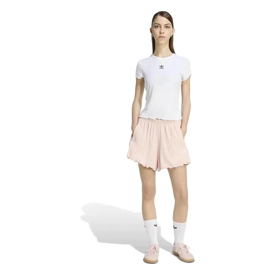 Женская футболка с коротким рукавом adidas ESS Baby SS T KE1107, Белый — фото 4