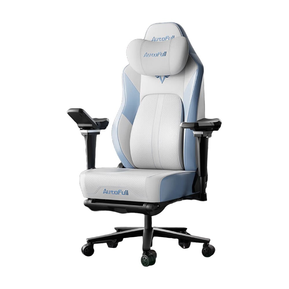 Игровое кресло AutoFull M6 Pro с массажем спины, белое