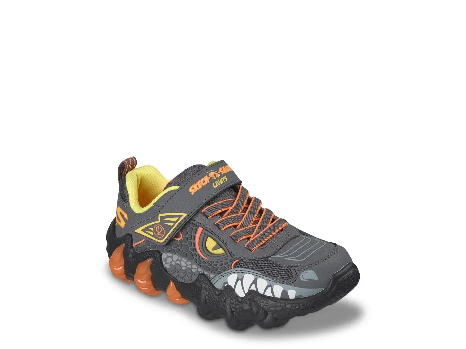 Кроссовки с подсветкой Skech-O-Saurus Light 2.0 Skechers, угольно-серый