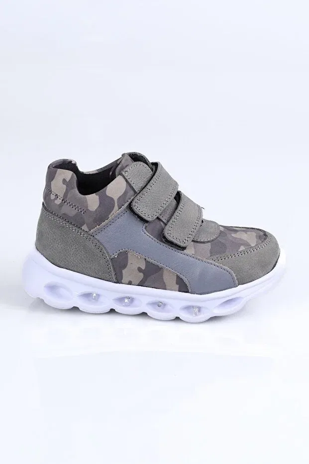 Детские ботинки для девочек кожаные Lepi Kids, Gray