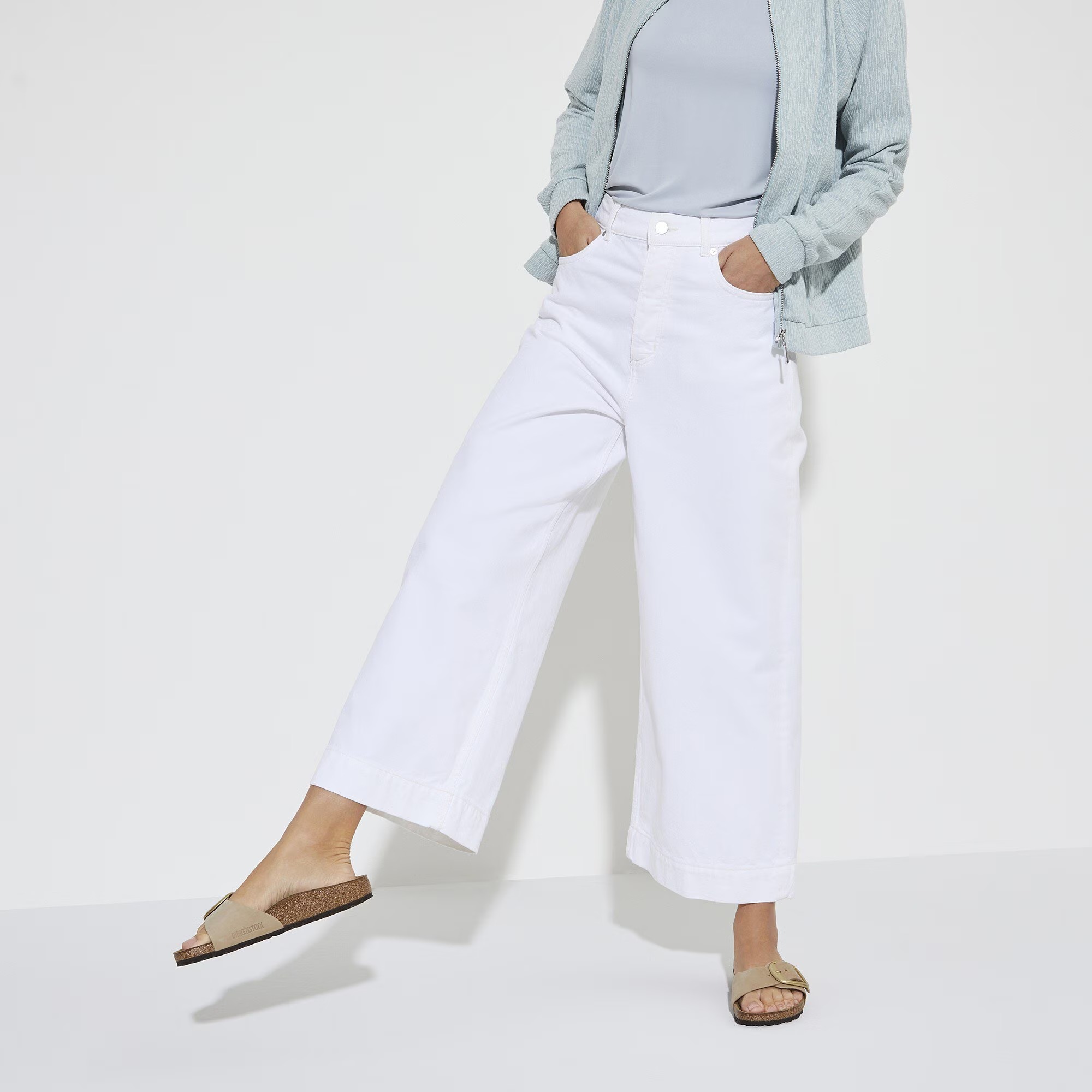 Сандалии Birkenstock Madrid Big Buckle, бежевый — фото 3