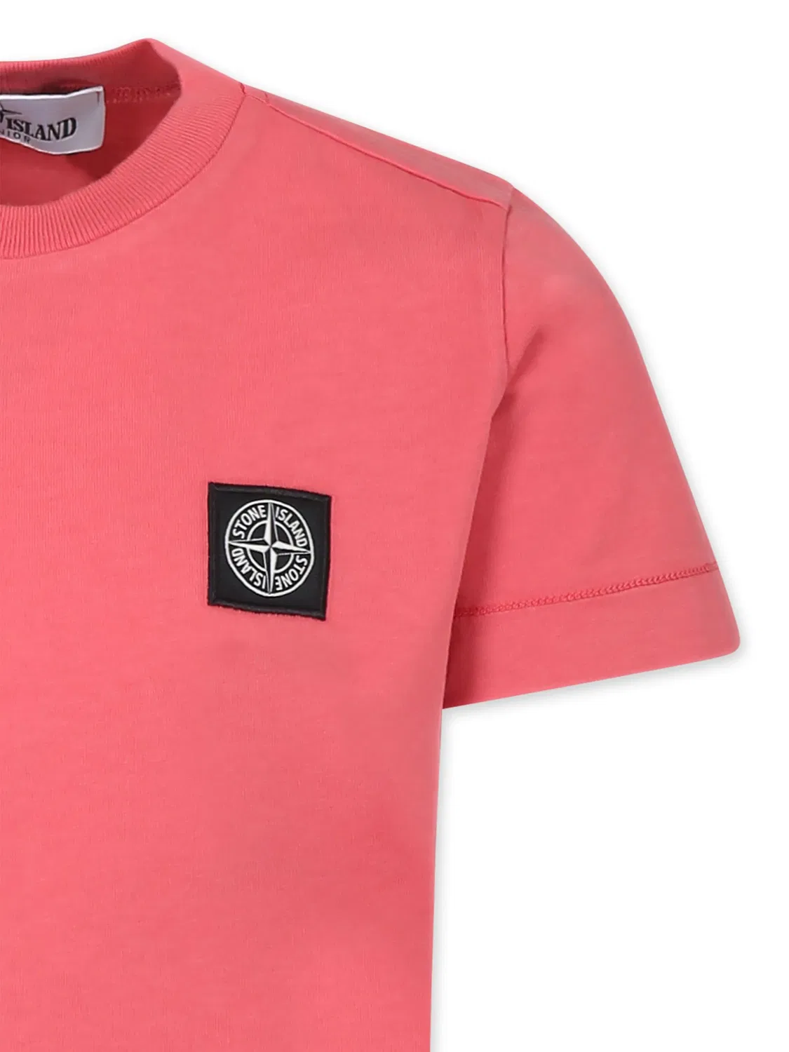 Футболка с компасом Stone Island, розовый — фото 2